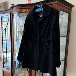 Vintage 7 For All Mankind Black Velvet Women's Evening Jacket